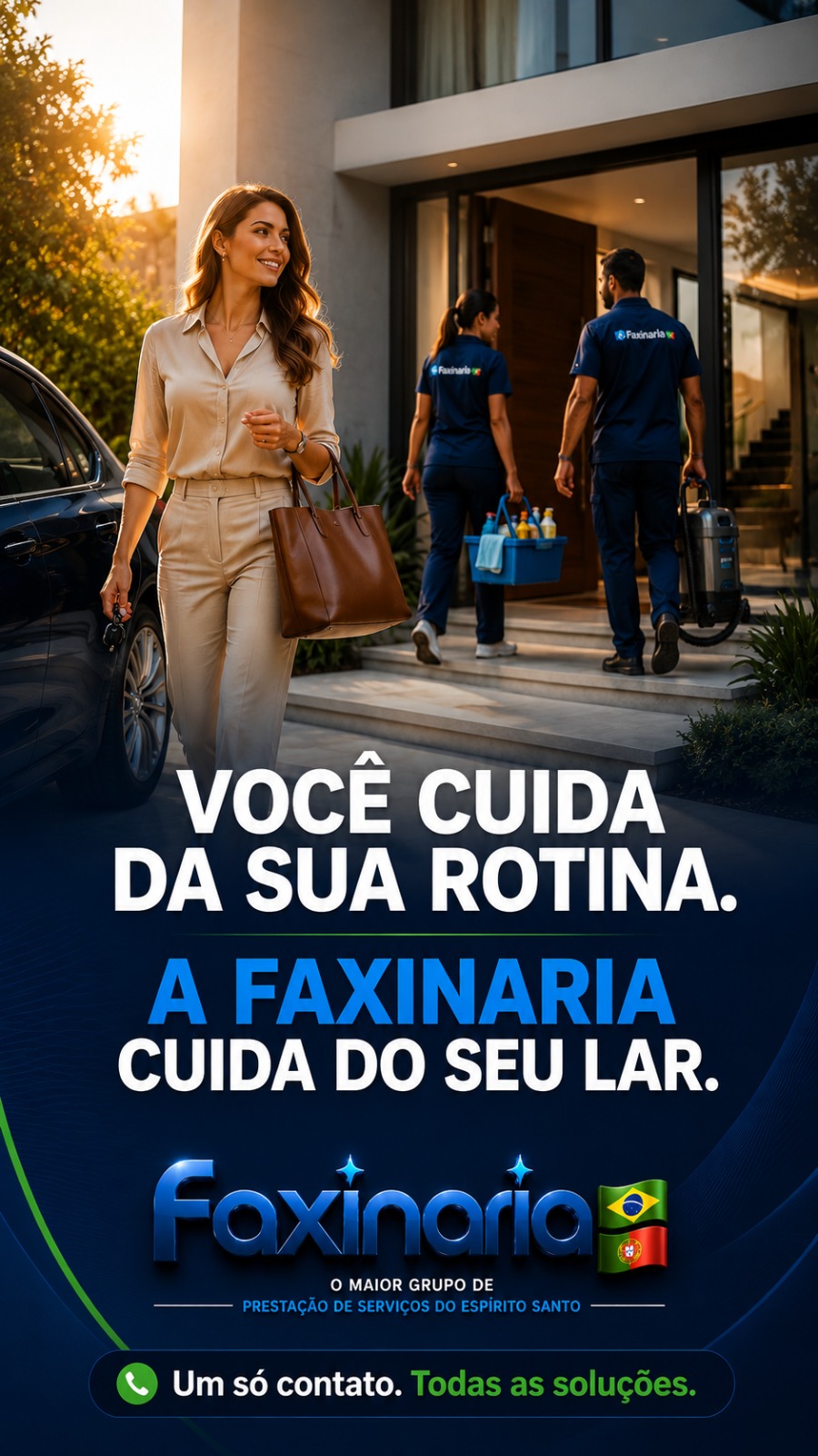 Você cuida da sua rotina. A Faxinaria cuida do seu lar.